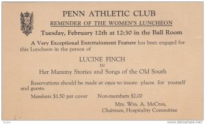 Penn Athletic Club,  Philadelphia, Pennsylvania,   PU-1929