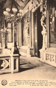 Floor of the Lion Staircase,Town Hall,Brussels,Belgium BIN