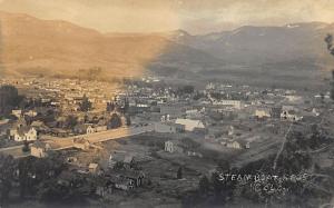 Steamboat Springs CO Hillside View Real Photo Postcard
