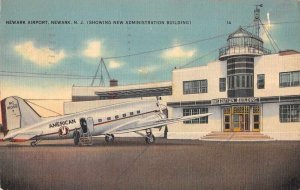 Newark New Jersey Newark Airport Vintage Postcard AA10501