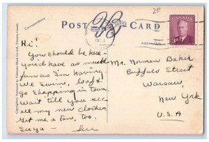 c1950's Royal Military College Kingston Ontario Canada Vintage Posted Postcard