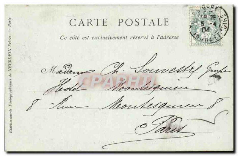 Old Postcard Chateau de Chenonceau The vestibule