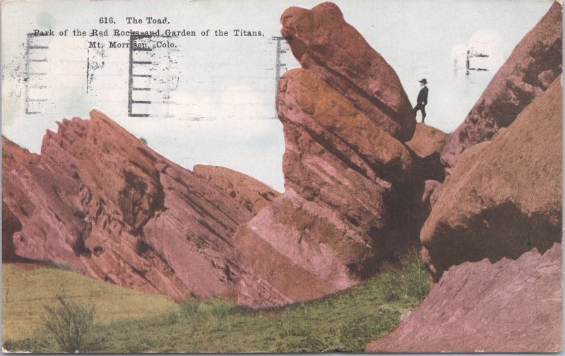 Mt. Morrison, Colo.-The Toad, Park of the Red Rocks, Garden of the Titans-1915