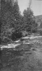 1910s RPPC Real Photo Postcard Landscape Mountain Stream