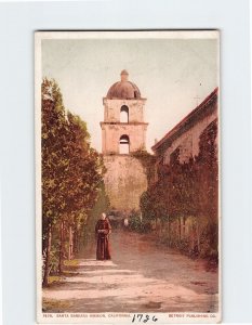 Postcard Santa Barbara Mission, Santa Barbara, California