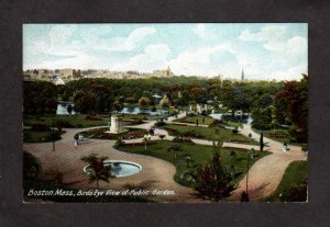 MA Public Garden Boston Mass Massachusetts UDB Postcard US Vintage