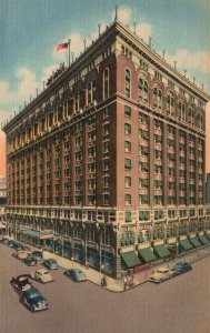 Vintage Postcard 1930's Davenport Hotel Building Spokane Washington WA