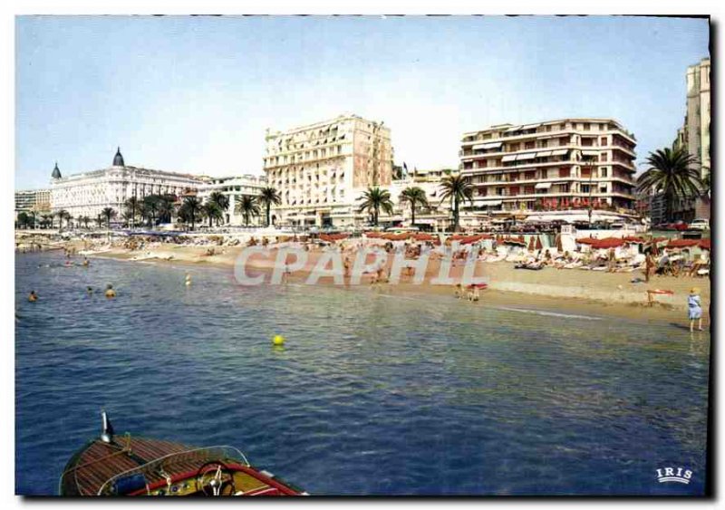 Modern Postcard Cannes Hotels The buildings of the Croisette