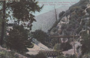 LOS ANGELES, California, 1900-1910's; Horseshoe Curve, Mt. Lowe Division, P.E.R.