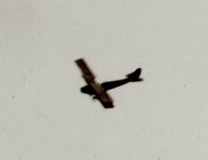 Marion IOWA RPPC 1920 AIRPLANE Flying Plane nr Cedar Rapids Mt Vernon Anamosa IA