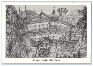 1980 Grand Hotel Oloffson Port-Au-Prince Haiti Vintage Posted Postcard