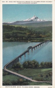 Oregon Mount Hood and Interstate Bridge To Columbia River Highway From Evergr...