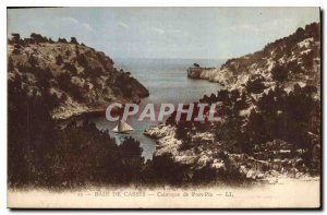 Postcard Old Bay of Cassis Calanque of Port Pin