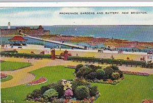 England Sussex New Brighton Promenade Gardens & Battery