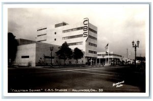 Hollywood California CA Postcard RPPC Photo Columbia Square Building c1940's