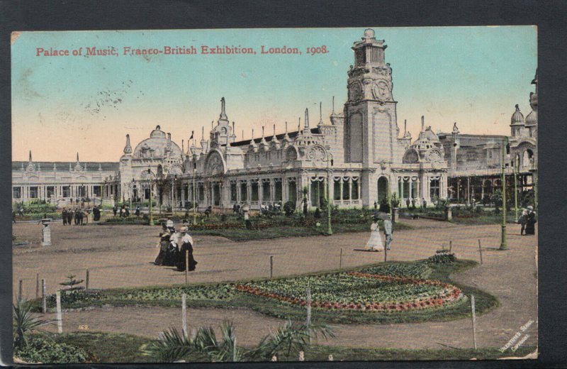 London Postcard - Palace of Music, Franco-British Exhibition, London 1908 -T5015