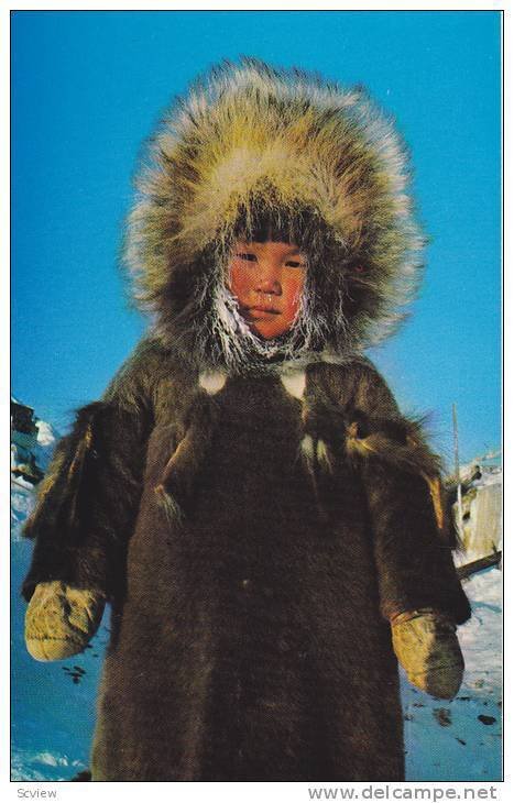 Eskimo Youngster, Yellowknife, N.W.T., Canada, 1940-1960s