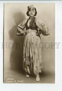 432893 ALBANIA Tirana girl in native dress Vintage postcard