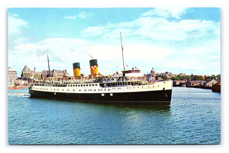 C. P. R. Ferry Princess Marguerite Victoria B. C. Canada Postcard