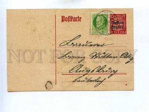 196069 GERMANY BAYERN real posted 1920 year postal card