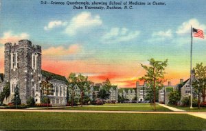 North Carolina Durham Science Quadrangle Showing School Of Medicine In Center...