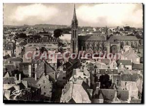 Modern Postcard Saint Pol de Leon Finistere general view taken Kreisker