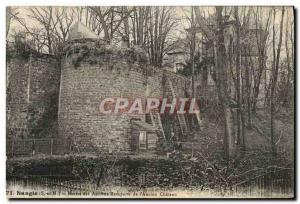 Old Postcard Nangis Remains Of Walls anciene From & # 39Ancien Chateau (anima...