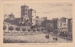 France Avignon Le Palais des Papes au XV siecle