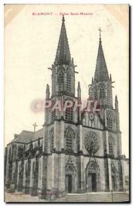 Old Postcard Blamont Eglise Saint Maurice