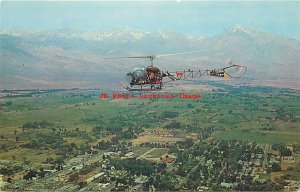 CA, Bishop, California, Mount Tom & Basin Mountain, Air Force Helicopter