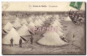 Old Postcard Militaria Camp of Mailly General view