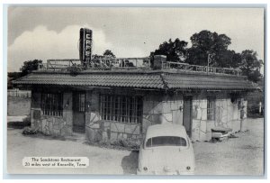 c1940's The Sandstone Restaurant Exterior Knoxville Texas TE Unposted Postcard