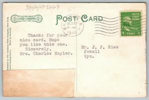 Dover NJ~Semiphore on Railroad Tracks From Blackwall Street Bridge~House~c1910 