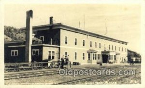 Real Photo - Curry Station, Curry, AL, Alaska, USA Train Railroad Station Dep...