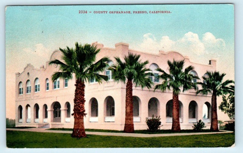 FRESNO, CA California ~ COUNTY ORPHANAGE   c1910s  Mitchell  Postcard