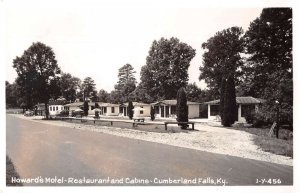 Cumberland Falls Kentucky Howard's Motel and Restaurant Real Photo PC AA21824