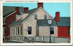 Barbara Fritchie House in 1862, Frederick Maryland