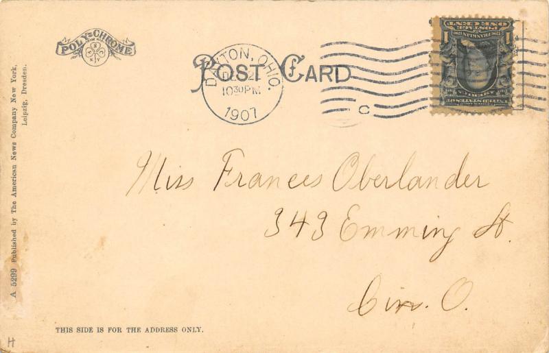 Dayton Ohio c1910 Postcard Dayton Golf Links Golf Course