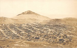 H80/ Cripple Creek Colorado RPPC Postcard c1910 Skolas Image Birdseye 155