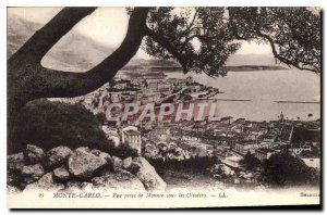 Postcard Old Monte Carlo View from Monaco under the Olives