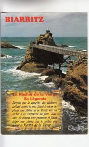 BF30985 biarritz le rocher de la vierge  france front/back image