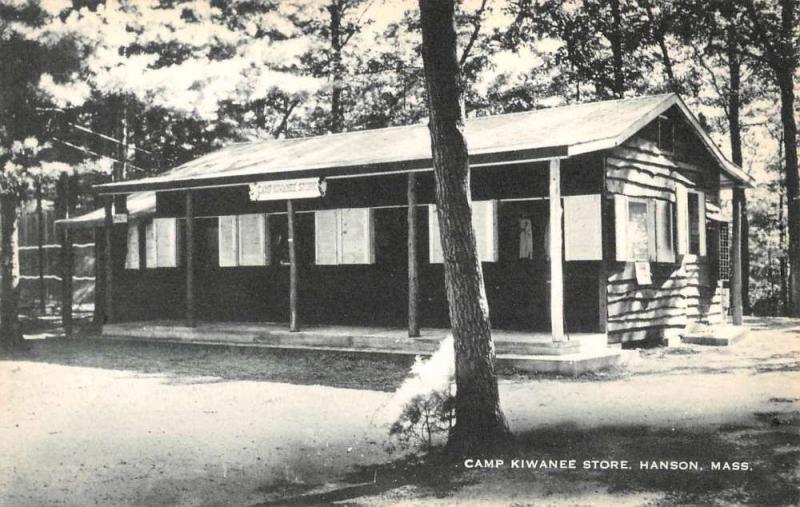 Hanson Massachusetts Camp Kiwanee Store Street View Antique Postcard K92242