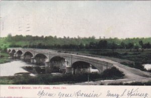 Indiana Peru Concrete Bridge 700 Feet Long 1906