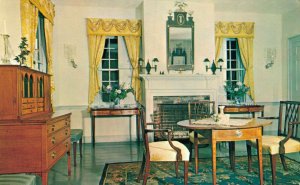 USA Deerfield Massachusetts Wright House Supper Room Vintage Postcard 07.30