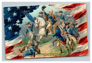 Vintage 1921 Tuck's Political Postcard George Washington Battle of Princeton