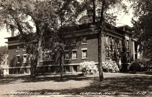 1930s CLARINDA IOWA PRESBYTERIAN CHURCH KODAK RPPC POSTCARD P872