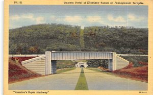 Western portal of Kittatinny tunnel Pennsylvania Turnpike, USA Tunnel Unused 