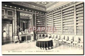 Old Postcard Library of Napoleon 1st Compiegne The castle