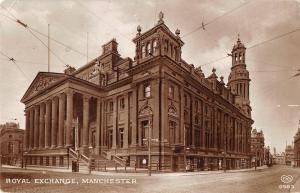 uk2185 royal exchange manchester real photo uk