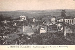 Panoramique Clermont en Argonne France Unused 